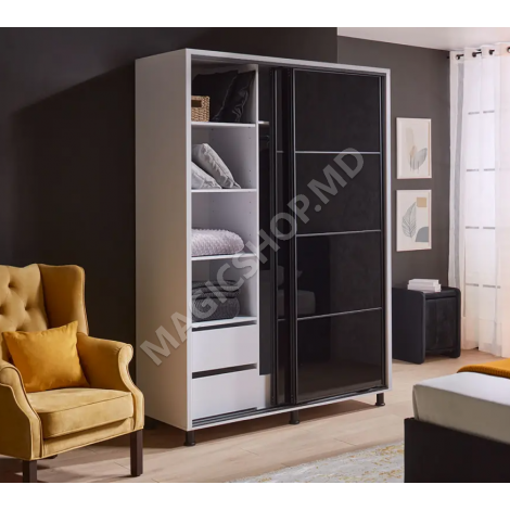 Dulap Ambianta Torino Sticla 120; 140; 160; 180; 200 cm